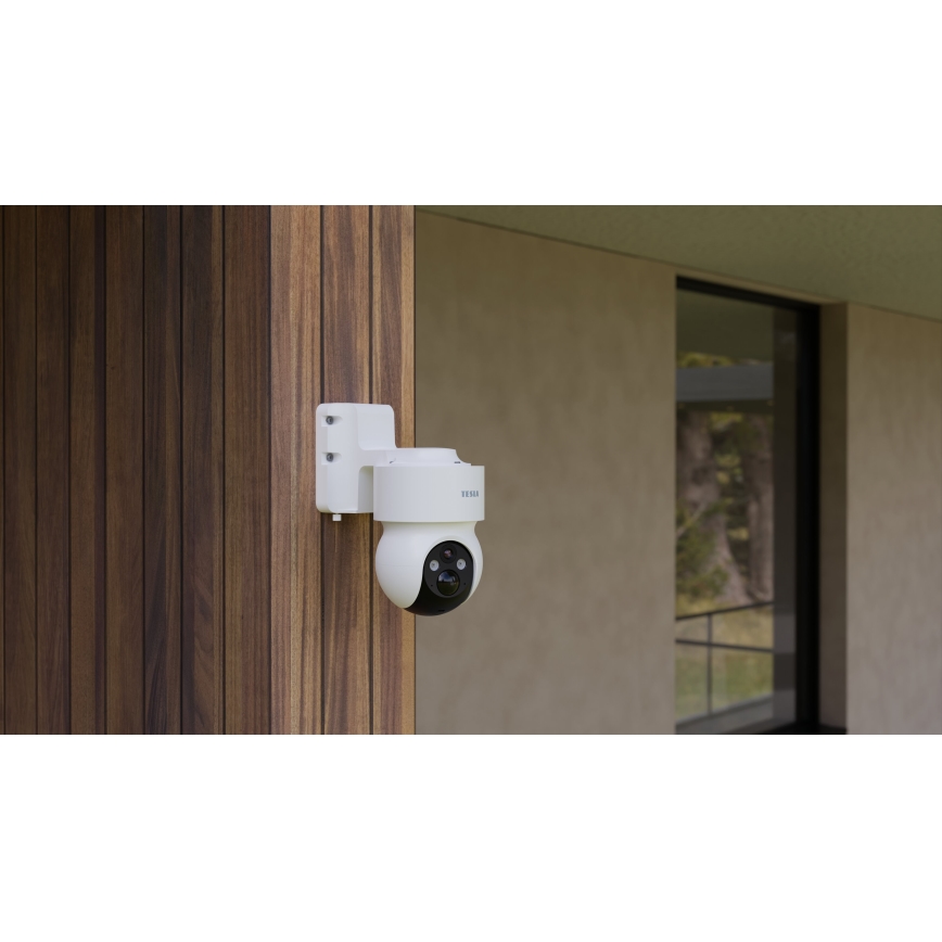 TESLA Smart - Telecamera smart per esterni con sensore 360 4G 2K 1296p 9600 mAh 5V IP65