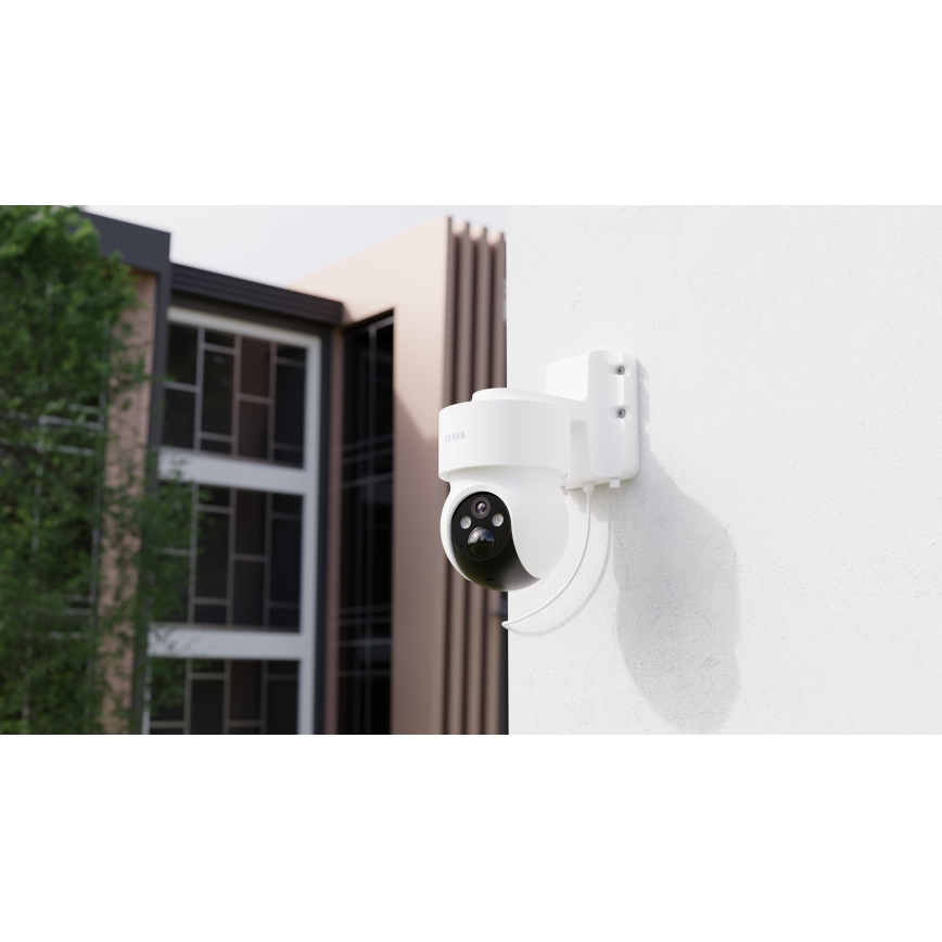 TESLA Smart - Telecamera smart per esterni con sensore 360 4G 2K 1296p 9600 mAh 5V IP65