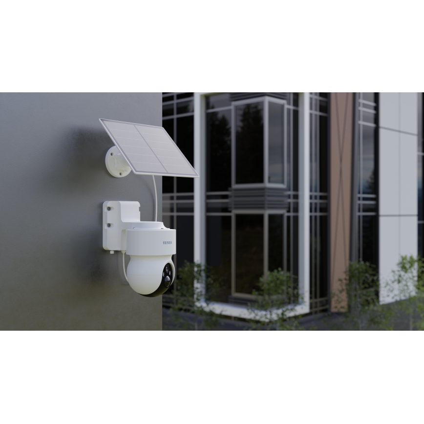 TESLA Smart - Telecamera smart per esterni con sensore 360 4G 2K 1296p 9600 mAh 5V IP65