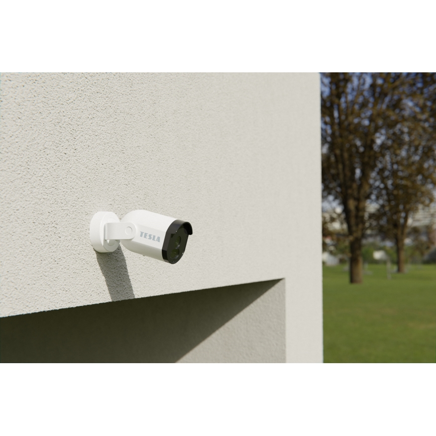TESLA Smart - Telecamera smart per esterni Full HD 1080p 12V Wi-Fi IP65