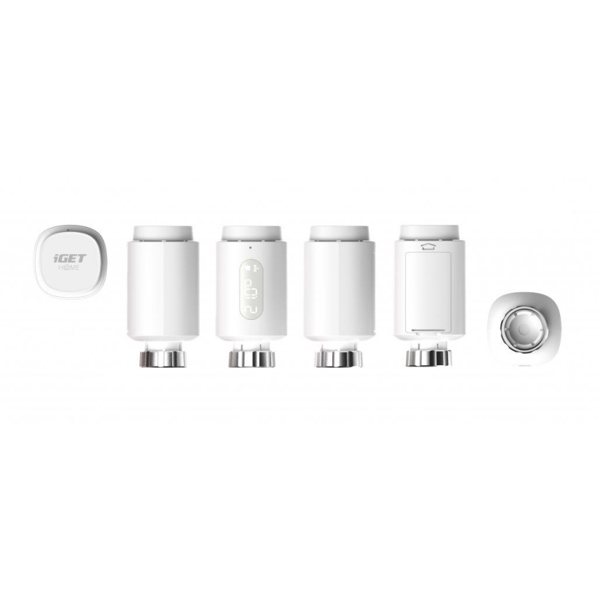 Tête thermostatique connectée avec affichage LED 2xAA/3V Zigbee