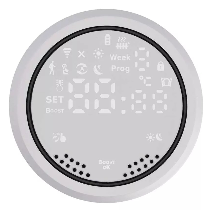 Tête thermostatique connectée avec écran LCD GoSmart M30x1,5 2xAA/1,5V Tuya