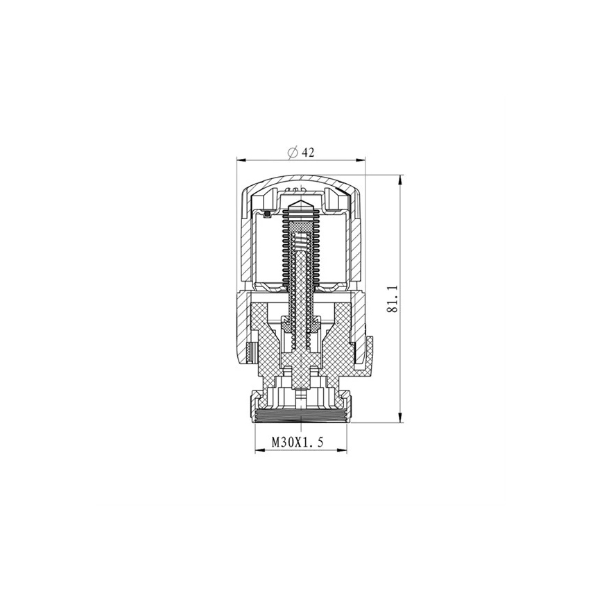 Tête thermostatique M30x1,5