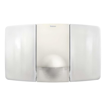 theben - LED-Wandstrahler mit Sensor 2xLED/10W/230V weiß IP55