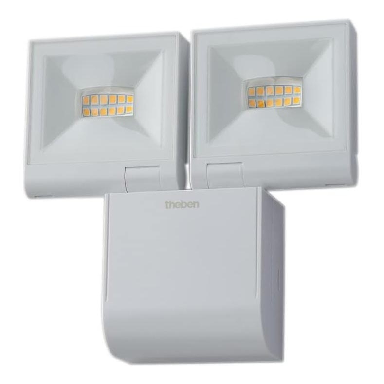 theben - Proiettore LED da parete 2xLED/10W/230V bianco IP55