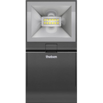 theben - Proiettore LED da parete LED/10W/230V nero IP55