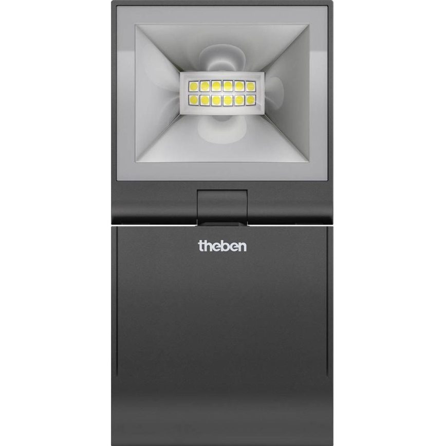 theben - Proiettore LED da parete LED/10W/230V nero IP55