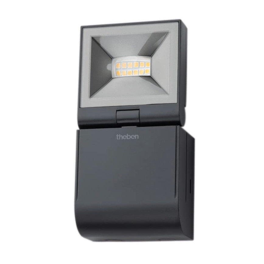 theben - projecteur mural LED/10W/230V noir IP55