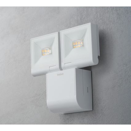 theben - Projecteur mural LED 2xLED/10W/230V blanc IP55