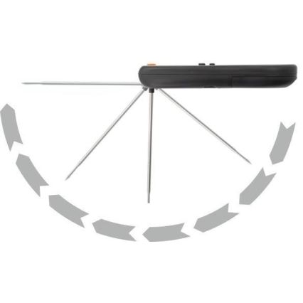 Thermomètre à viande numérique pliable 0-300°C 2xAAA