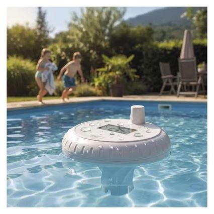 Thermomètre de piscine flottant sans fil 2xAA