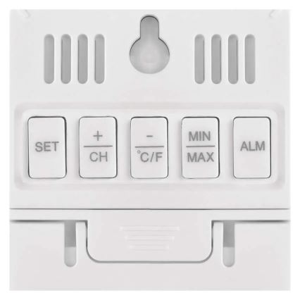 Thermomètre numérique avec hygromètre 2xAAA blanc
