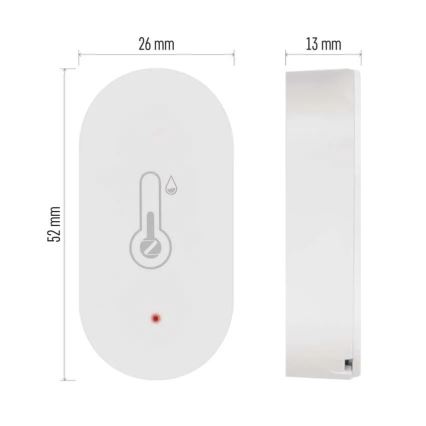 Thermomètre numérique sans fil GoSmart 1×CR2032