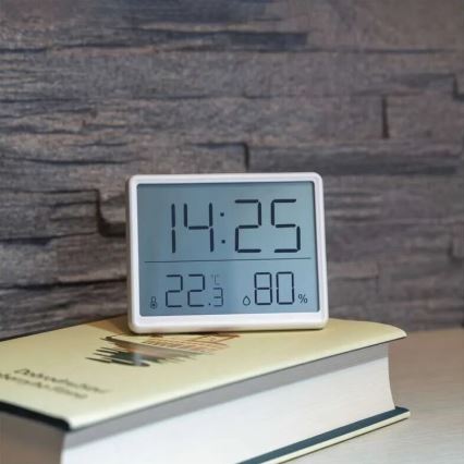 Thermomètre sans fil avec hygromètre 1xCR2032 blanc
