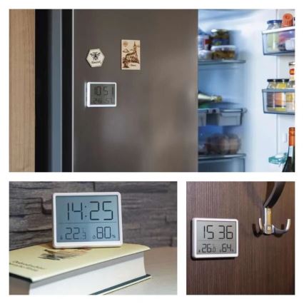 Thermomètre sans fil avec hygromètre 1xCR2032 blanc