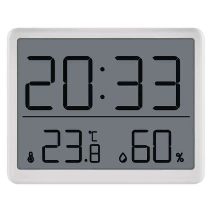 Thermomètre sans fil avec hygromètre 1xCR2032 blanc
