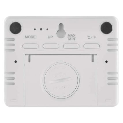 Thermomètre sans fil avec hygromètre 1xCR2032 blanc