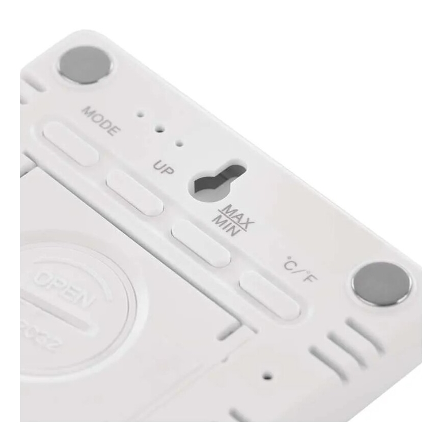 Thermomètre sans fil avec hygromètre 1xCR2032 blanc
