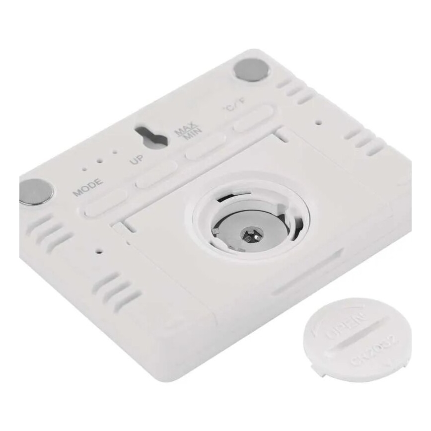 Thermomètre sans fil avec hygromètre 1xCR2032 blanc