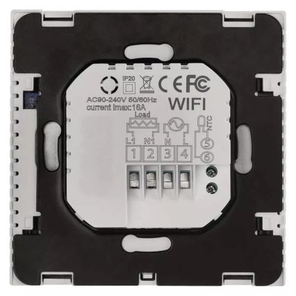 Thermostat numérique pour sol chauffant GoSmart 230V/16A Wi-Fi Tuya