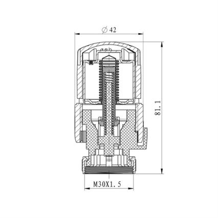 Thermostatkopf M30x1,5