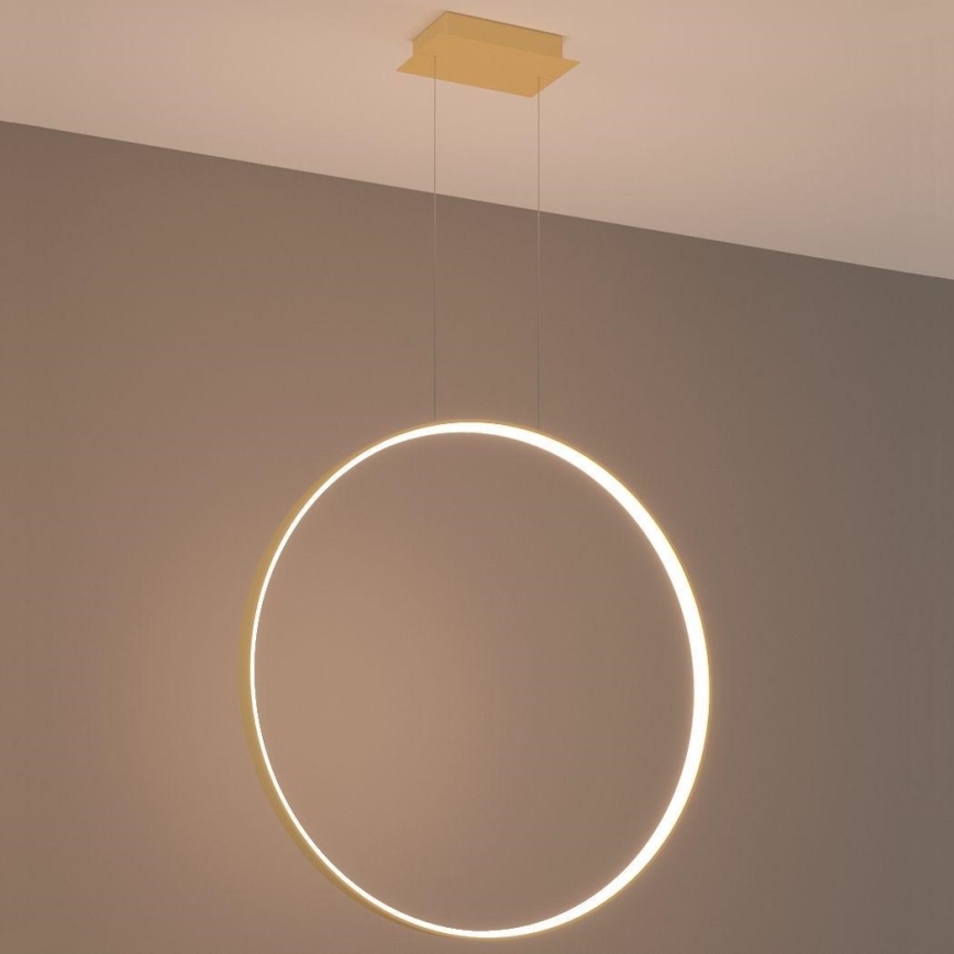 Thoro TH.175 - Lampadario LED a sospensione con filo RIO LED/50W/230V CRI 90 3000K diametro 78 cm oro