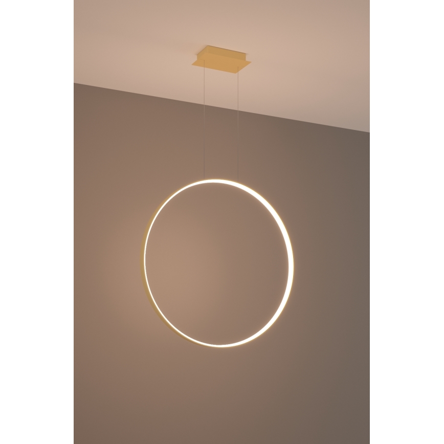 Thoro TH.175 - Lampadario LED a sospensione con filo RIO LED/50W/230V CRI 90 3000K diametro 78 cm oro