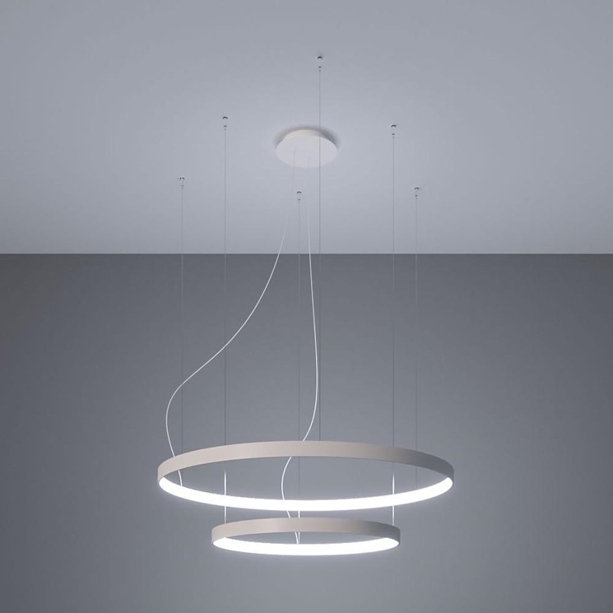 Thoro TH.178 - Lampadario LED a sospensione con filo RIO LED/80W/230V CRI 95 4000K bianco