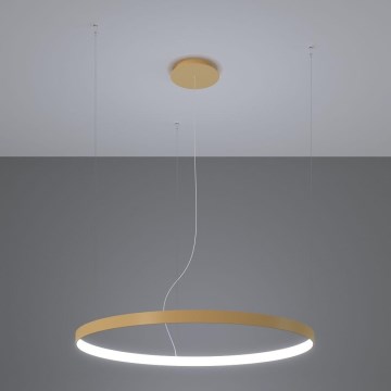 Thoro TH.181 - LED  Lampadario a sospensione con filo RIO LED /50W/230V CRI 95 4000K diametro 78 cm oro