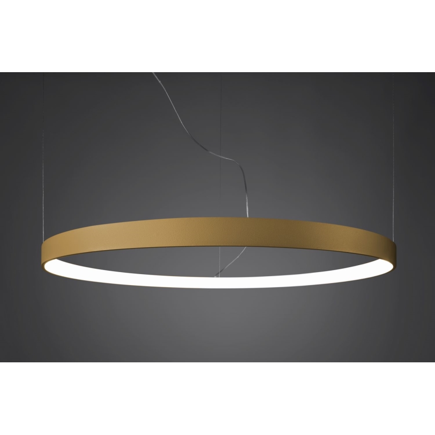 Thoro TH.181 - LED  Lampadario a sospensione con filo RIO LED /50W/230V CRI 95 4000K diametro 78 cm oro