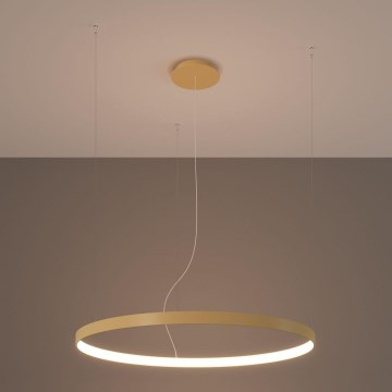 Thoro TH.216 - Lampadario LED a sospensione con filo RIO LED/30W/230V CRI 90 3000K diametro 55 cm oro