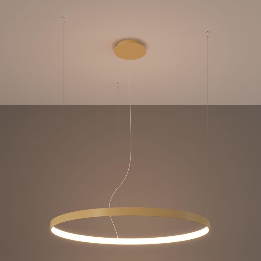 Thoro TH.216 - LED-Hängeleuchte RIO LED/30W/230V CRI 90 3000K d 55 cm golden