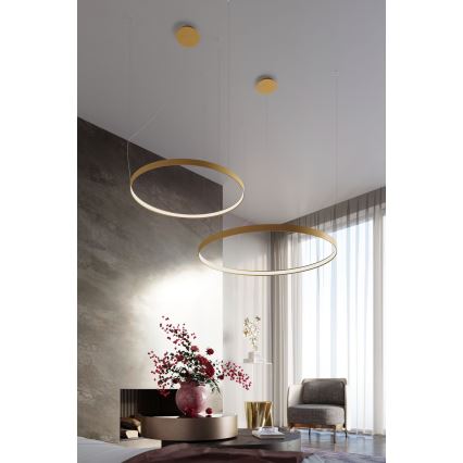 Thoro TH.216 - LED-Hängeleuchte RIO LED/30W/230V CRI 90 3000K d 55 cm golden