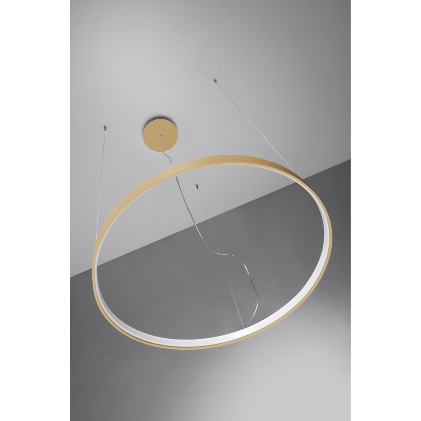 Thoro TH.216 - LED-Hängeleuchte RIO LED/30W/230V CRI 90 3000K d 55 cm golden