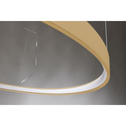 Thoro TH.217 - Lampadario LED a sospensione con filo RIO LED/30W/230V CRI 95 4000K diametro 55 cm oro