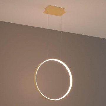 Thoro TH.220 - Lampadario LED a sospensione con filo RIO LED/30W/230V CRI 90 3000K diametro 55 cm oro