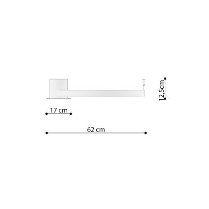 Thoro TH.222 - Plafonnier RIO LED/30W/230V CRI 90 3000K d. 55 cm doré