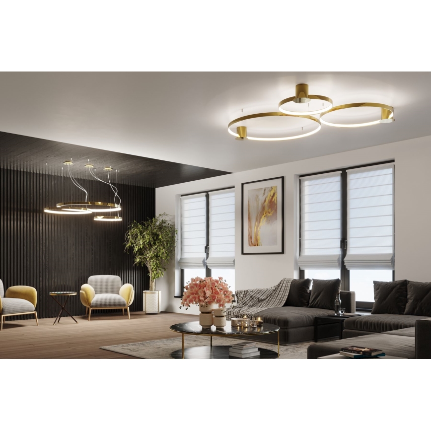 Thoro TH.246 - LED-Hängeleuchte RIO LED/50W/230V CRI 90 3000K d 78 cm golden