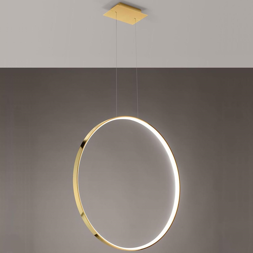 Thoro TH.248 - Lampadario LED a sospensione con filo RIO LED/50W/230V CRI 90 3000K diametro 78 cm oro