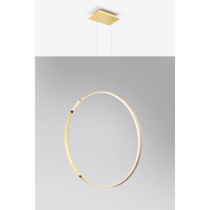 Thoro TH.248 - Lampadario LED a sospensione con filo RIO LED/50W/230V CRI 90 3000K diametro 78 cm oro