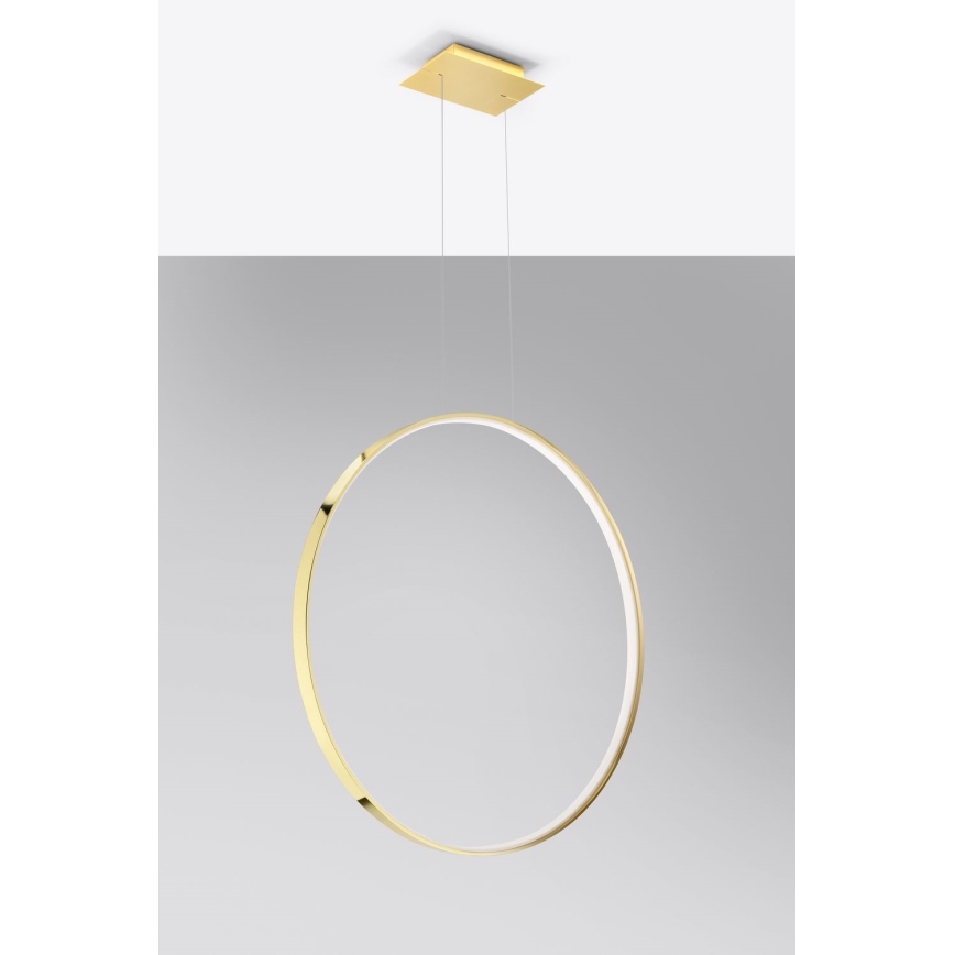 Thoro TH.248 - Lampadario LED a sospensione con filo RIO LED/50W/230V CRI 90 3000K diametro 78 cm oro
