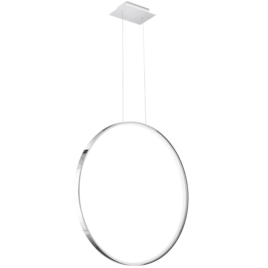 Thoro TH.249 - Lampadario LED a sospensione con filo RIO LED/50W/230V CRI 90 4000K diametro 78 cm cromo lucido