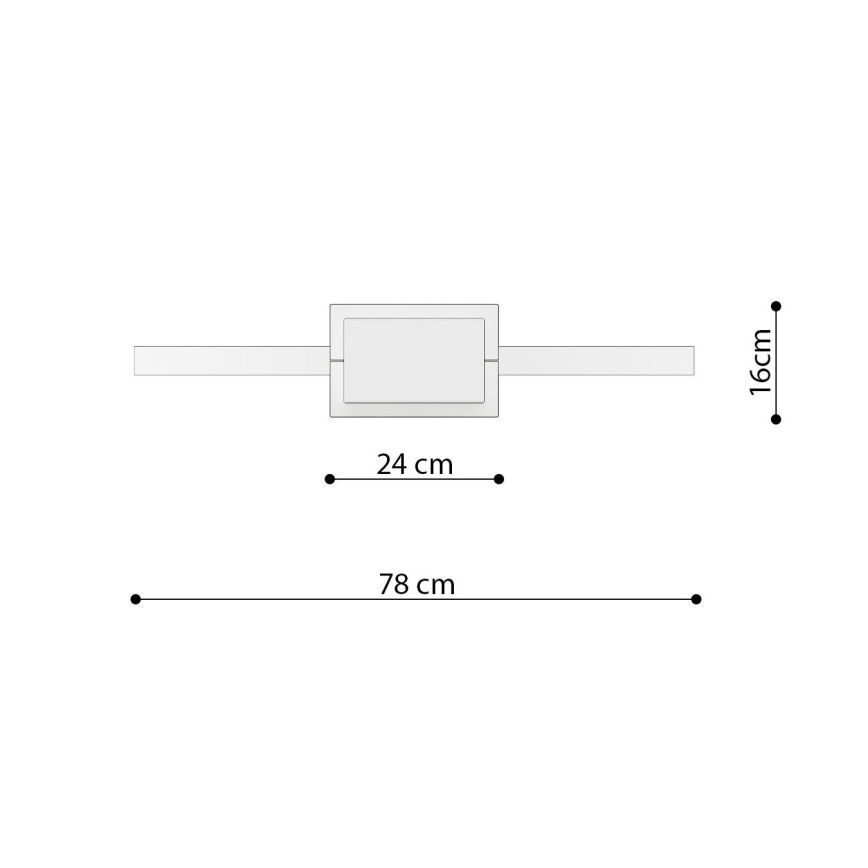 Thoro TH.249 - Lampadario LED a sospensione con filo RIO LED/50W/230V CRI 90 4000K diametro 78 cm cromo lucido
