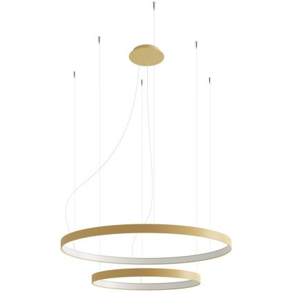 Thoro TH.268 - Lampadario LED a sospensione con filo RIO LED/80W/230V CRI 95 4000K oro