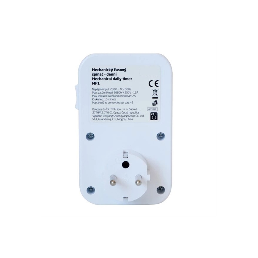 Timer meccanico giornaliero 16A/230V