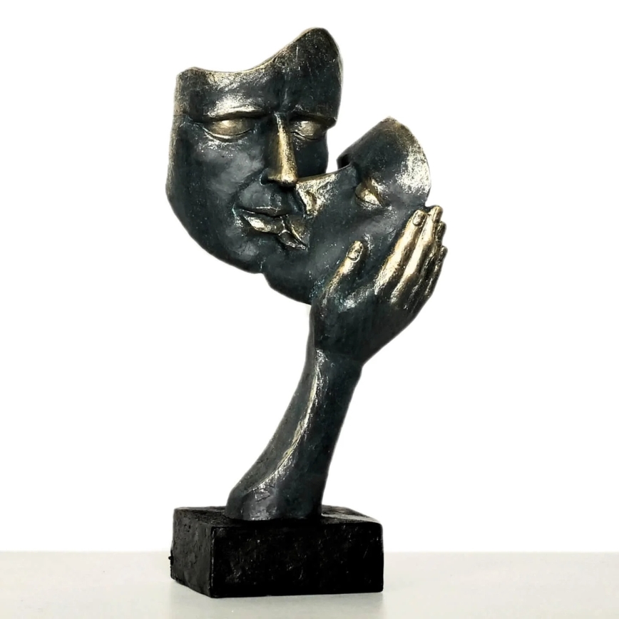 Tischdekoration 35 × 22 × 13 cm, aus Harz mit Patina