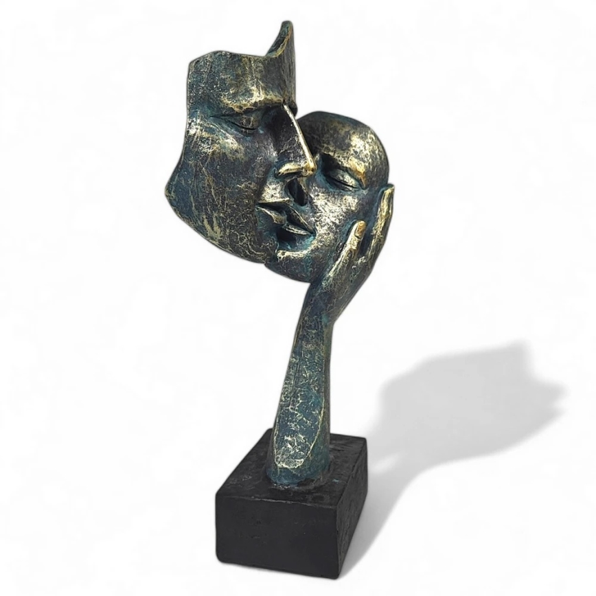 Tischdekoration 35 × 22 × 13 cm, aus Harz mit Patina