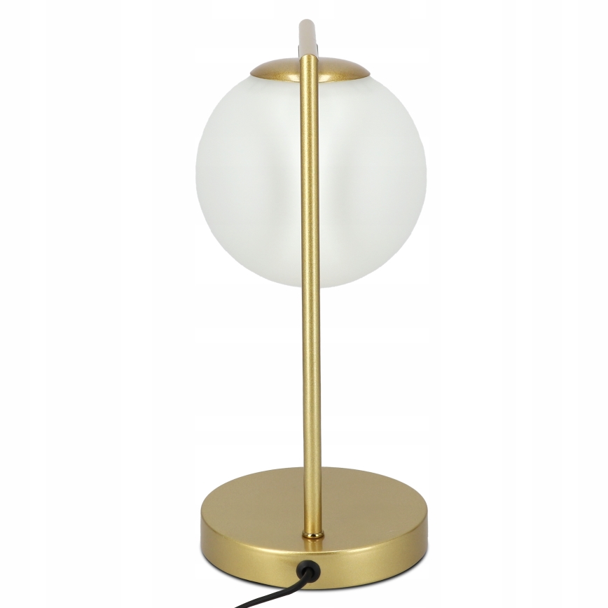 Tischlampe 1xE27/40W/230V gold/weiß