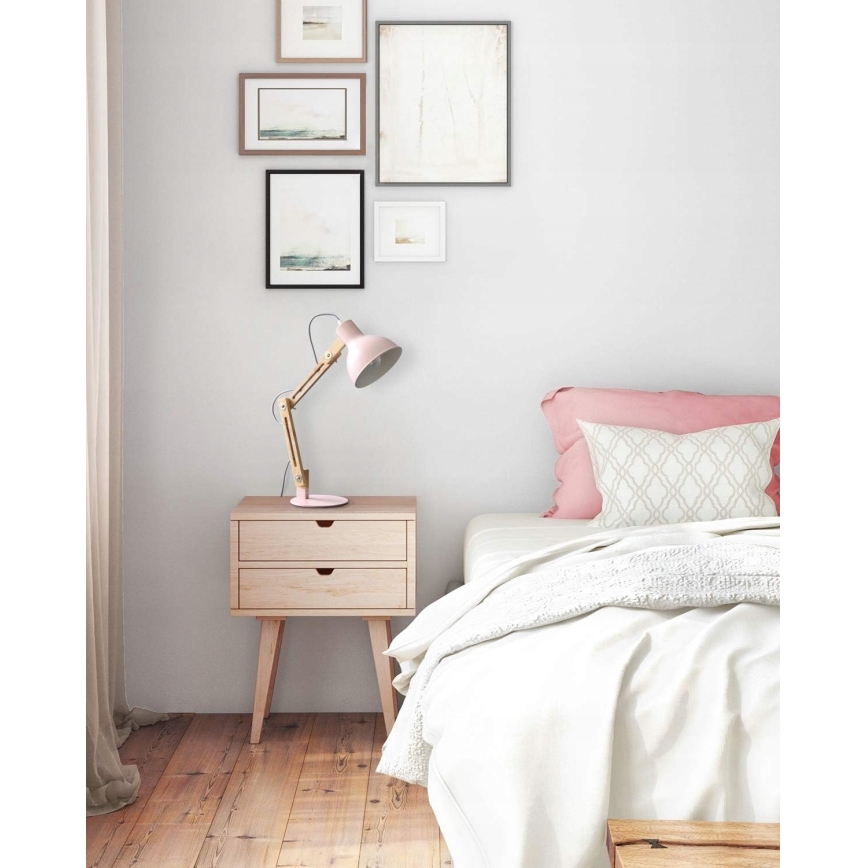 Tischlampe 1xE27/40W/230V rosa