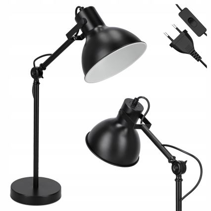 Tischlampe 1xE27/40W/230V schwarz